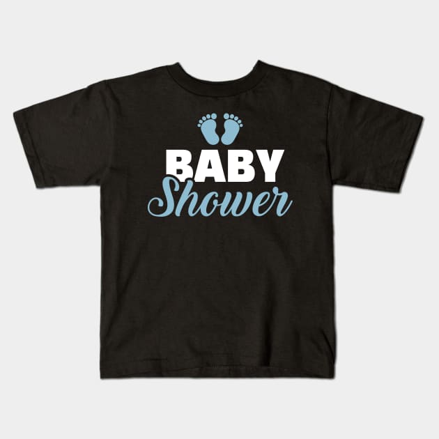 Baby shower Kids T-Shirt by Designzz